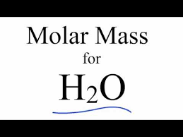 molar m molecular weight of h2o