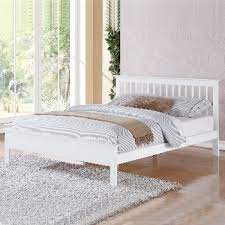 pentre white super king size bed frame