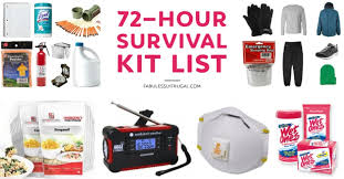 72 hour survival kit list build your