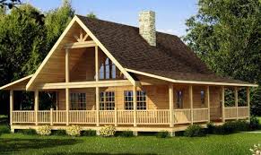 A wraparound porch is a very classic design that has been around for many years. Log Cabin Floor Plans Wrap Around Porch House Plans 136808