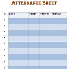 35 handy attendance sheet templates