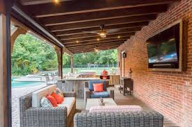 Beautiful Patio Designs With Tvs And