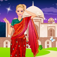 barbie saree dress up india
