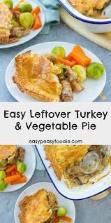 easy leftover turkey and vegetable pie