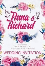 Wedding Invitation Psd Flyer Template