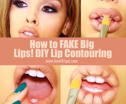 how to fake big lips diy lip contouring