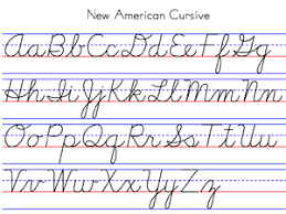 our alphabet new american cursive
