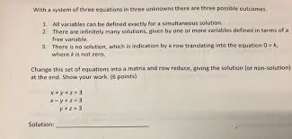 Solved With A System Of Three Equations