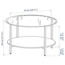 Ikea Coffee Table Vittsjo Black Glass