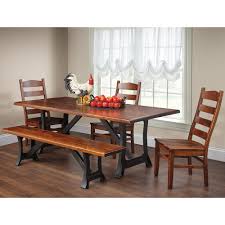 Shop amish crafted dining chairs! Landersted Amish Dining Room Set Rustic Furniture Cabinfield Fine Furniture