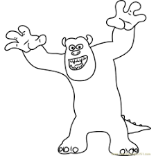 If your child loves interacting. Mike Coloring Page For Kids Free Monsters Inc Printable Coloring Pages Online For Kids Coloringpages101 Com Coloring Pages For Kids