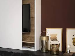 Concealed Tv Unit With A Sliding Front