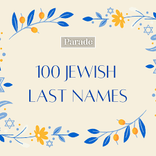 common jewish last names or surnames