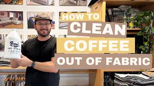 how to clean coffee out of your sofa or