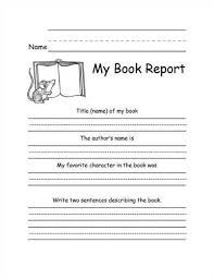 printable book report forms for  rd graders