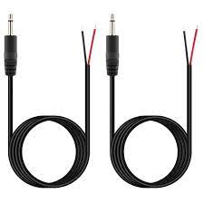 Now that i know where the trrs connect to on the. Amazon Com Fancasee 2 Pack 6 Ft Replacement 3 5mm Male Plug To Bare Wire Open End Ts 2 Pole Mono 1 8 3 5mm Plug Jack Connector Audio Cable Repair Industrial Scientific