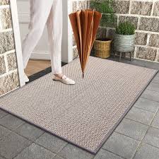 door mat entrance linen woven floor mat