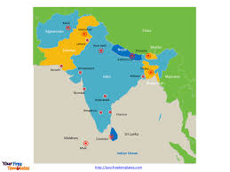 Free South Asia Editable Map Best With Capitals At Keshmiri Me