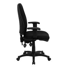 Tips on using fabric office chair with wheels. Flash Furniture High Back Black Fabric Executive Ergonomic Swivel Office Chair With Height Adjustable Arms Bt661bk The Home Depot