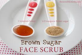 homemade sugar scrub brown sugar face