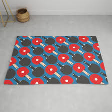 ping pong table tennis pattern blue