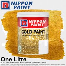 Qoo10 Nippon Paint 1 Litre Gold Paint