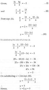 Linear Equations By Substitution Method