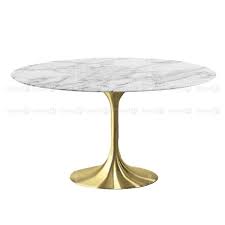 Tulip Style Round Marble Table