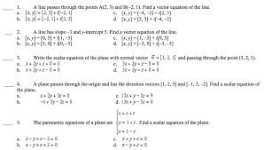 Vector Equation Of The Line