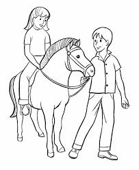 Barbie doll and her beautiful horse are ready to ride! Barbie Horse Coloring Pages Coloring Home