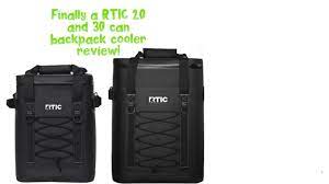 rtic 30 can and 20 can back pack cooler