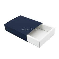 pull out gift box with blue sleeve and