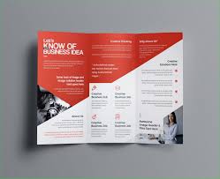 Double Sided Brochure Template Photoshop Word Two Free 2