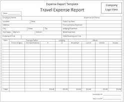 Sample Expense Report Template Report Template Templates