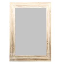 Wall Mirror Solid Wood Distressed