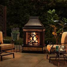 Wood Burning Outdoor Fireplace