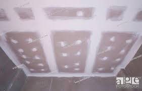 gypsum board ceiling of house at