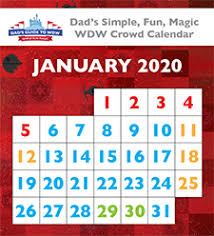 Dads Walt Disney World Crowd Calendars