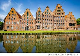 famous salzspeicher brick houses in