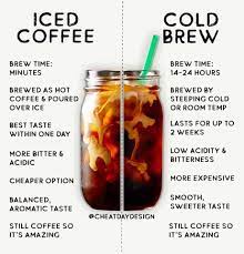 cold brew vs iced coffee yes they re