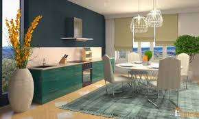 Check spelling or type a new query. Modular Kitchen Blue And Wooden Table Simple Kitchen Design E Interior Designing