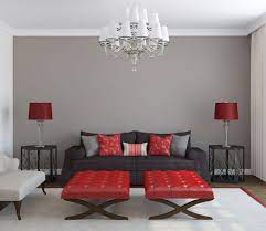 16 gorgeous grey living rooms with red