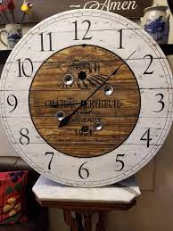 36 Inch Wooden Wire Spool Clock
