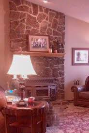 Lava Rock Fireplace Makeover Courtney