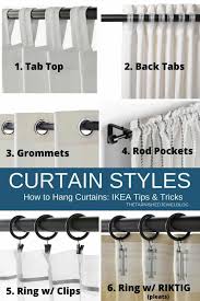 how to hang curtains ikea tips