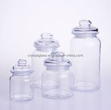 airtight glass decorative jar with lid