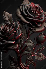 dark background beautiful rose flower