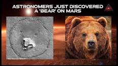 Mars Bear? ‘Bear face’ discovered on the surface of Mars in the new  satellite photo@TheCosmosNews