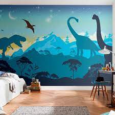 Wall Mural Dinosaur Silhouettes