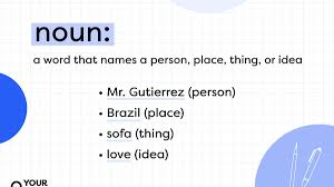 what is a noun parts of sch